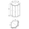 Фото душевая кабина loranto 90x90 см cs-900-13тм/м