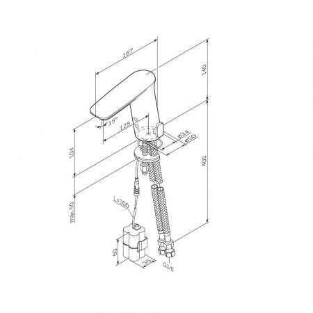 Фото смеситель  для раковины am.pm inspire v2.0 f50a02322