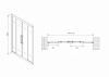 Фото душевая дверь abber schwarzer diamant 150 см ag33150bh