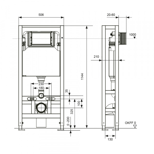 Фото инсталляция для унитазов tece spring s500393