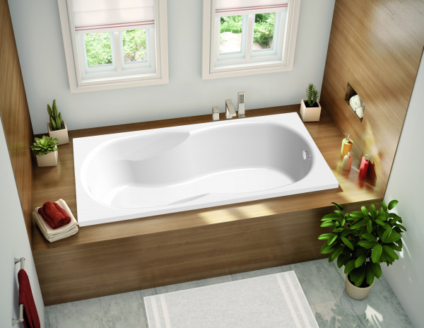 Фото акриловая ванна c-bath vesta 150x70 см cbq005003