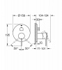 Фото встраиваемый смеситель для ванны grohe atrio new 24096003, цвет: хром