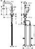 Фото смеситель для кухонной мойки hansgrohe metris 73800000