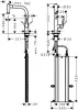Фото смеситель для кухонной мойки hansgrohe metris 73800800