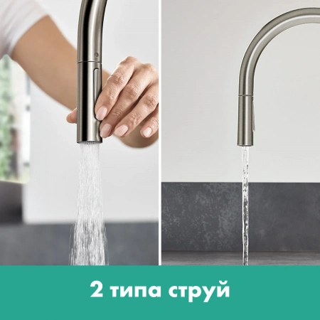 Фото смеситель для кухонной мойки hansgrohe talis classic 72800670
