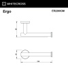 Фото держатель для туалетной бумаги whitecross ergo er2260gm, цвет: оружейная сталь