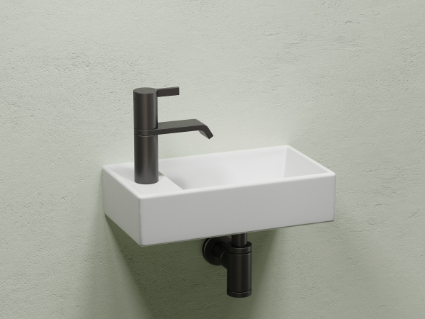 Фото раковина подвесная ceramicanova element 41.7 см, цвет: белый cn6051rmw