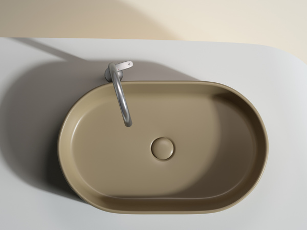 Фото раковина накладная ceramicanova element 60.8 см, цвет: капучино cn6048mc