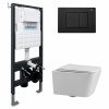 Унитаз с инсталляцией Abber Rechteck AC1201-AC0105-AC0120MB