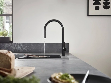Фото смеситель для кухонной мойки hansgrohe talis classic 72800670
