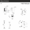 Фото душевой набор со встроенным смесителем whitecross y yset06glb, цвет: золото