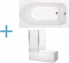 Акриловая ванна Aquanet West 120x70 см 00204050 + 00196049