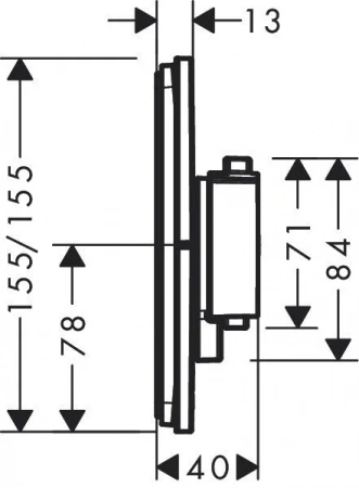 Фото термостатический смеситель для душа hansgrohe shower select comfort e 15574000
