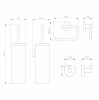 Фото набор аксессуаров wonzon & woghand цвет: хром ww-8100-cr