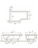 Фото акриловая ванна jacob delafon bain douche neo 160x90 см e6d000l-00 l
