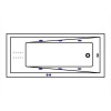 Фото акриловая ванна whitecross wave 170x75 см line nano 0101.170075.100.linenano.gl