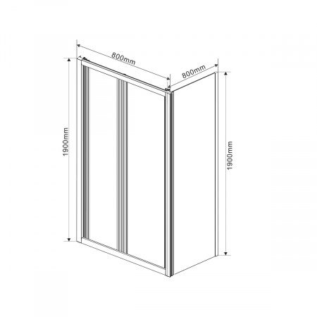 Фото душевой уголок vincea garda 80x80 см vsr-1g8080cl