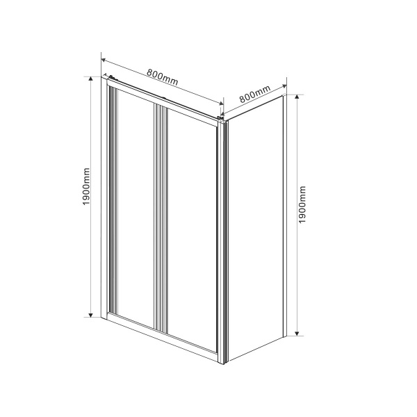 Фото душевой уголок vincea garda 80x80 см vsr-1g8080cl