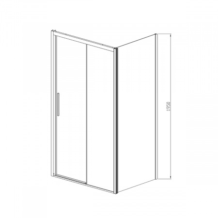 Фото душевое ограждение vincea soft 100x160 см  vsr-3so1016cl