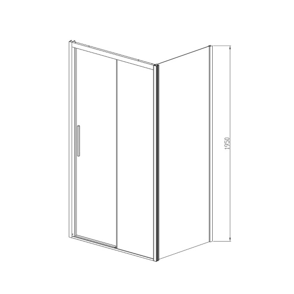 Фото душевое ограждение vincea soft 100x160 см  vsr-3so1016cl