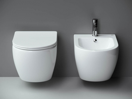 Фото унитаз подвесной, безободковый ceramicanova metropol cn4002