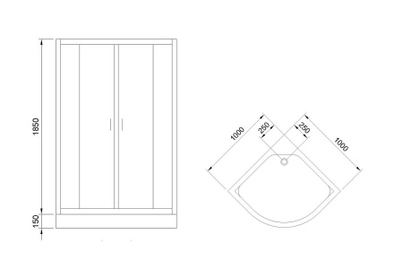 Фото душевое ограждение royal bath hk rb100hk-c-ch 100x100 см