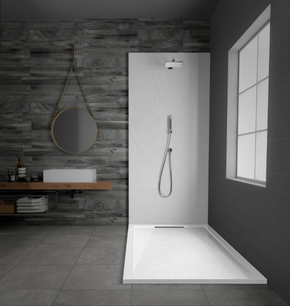 Фото поддон из искуственного камня esbano luxe 100x100 см esp-lx100w