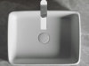 Фото раковина накладная ceramicanova element 48 см, цвет: белый cn6037