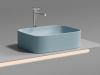 Фото раковина накладная ceramicanova element 50.5 см, цвет: голубой cn6052ml