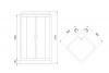 Фото душевая кабина royal bath нр rb90hp6-gc-bl 90x90 см