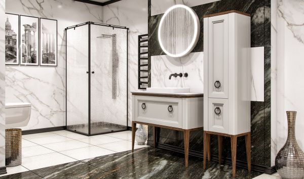 Фото тумба под раковину bagno piu tribeca 100 см, цвет: матовый лак tr-1-100