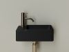 Фото раковина подвесная ceramicanova element 39.5 см, цвет: черный cn5046mb