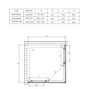 Фото душевое ограждение vincea alpha 80x80 см  vss-3al800cl