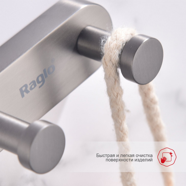 Фото крючок двойной raglo цвет: графит r300.052.09