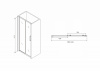 Фото душевая дверь abber schwarzer diamant 140 см ag30140bh