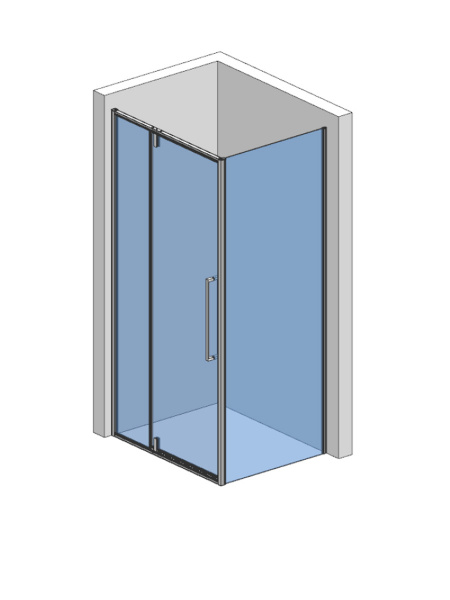 Фото душевая стенка aquame 80 см aqm7111-2