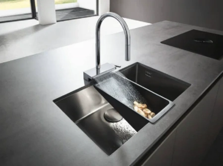 Фото смеситель для кухонной мойки hansgrohe aquno select 73837000