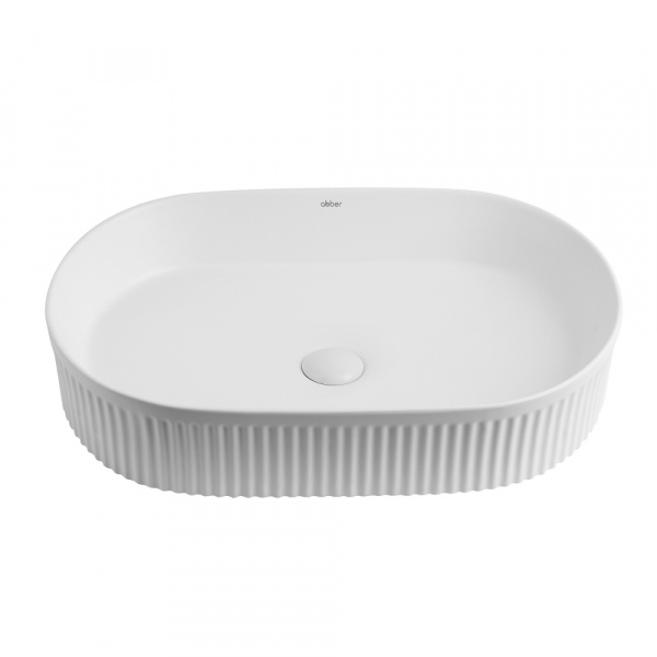 Фото раковина накладная abber bequem 57 см ac2116mw