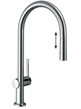 Фото смеситель для кухонной мойки hansgrohe talis classic 72800000