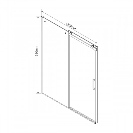 Фото душевое ограждение vincea como 100x130 см  vsr-1c1013clb