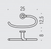 Фото полотенцедержатель colombo design basic 25 см b2731