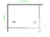 Фото душевое ограждение royal bath hpd rb9120hpd-t 120x90 см