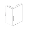 Фото душевой уголок vincea arno 130x90 см vsr-1a9013cl