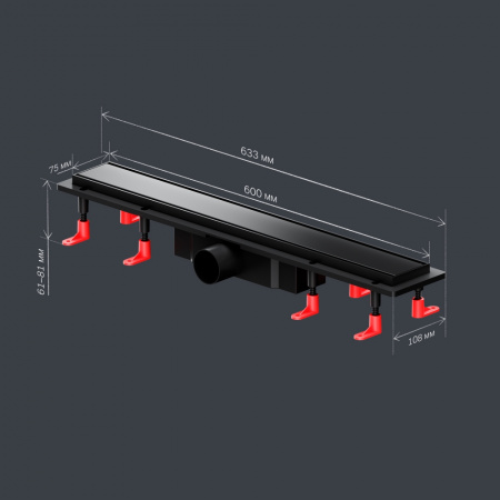 Фото душевой трап am.pm primeflow 60 см w02sc-u11-060-04bm