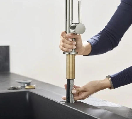 Фото смеситель для кухонной мойки hansgrohe talis classic 72800800