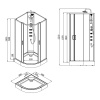 Фото душевая кабина loranto neo 90x90 см cs-21811