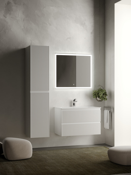 Фото тумба под раковину sancos snob r 80 см, цвет: bianco snr80w