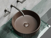 Фото раковина накладная ceramicanova element 36 см, цвет: коричневый cn6057mdb
