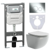Унитаз с инсталляцией Сет 4 в 1 Ceramicanova CN3009_1001CH_1000