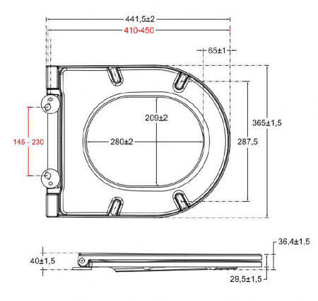 Фото крышка-сиденье для унитаза allen brau reality 4.32007.an антрацит